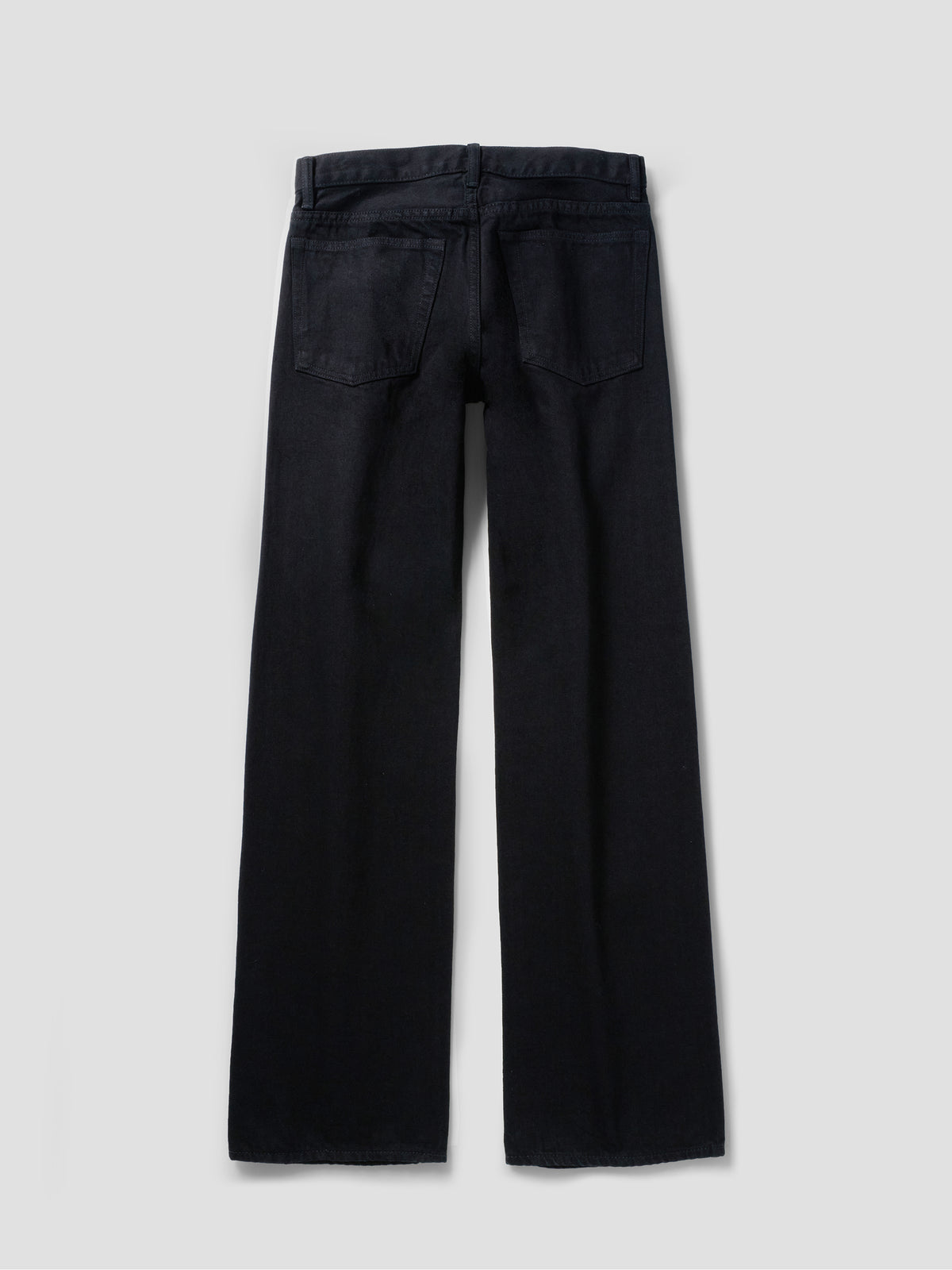 004c low rise selvedge in black