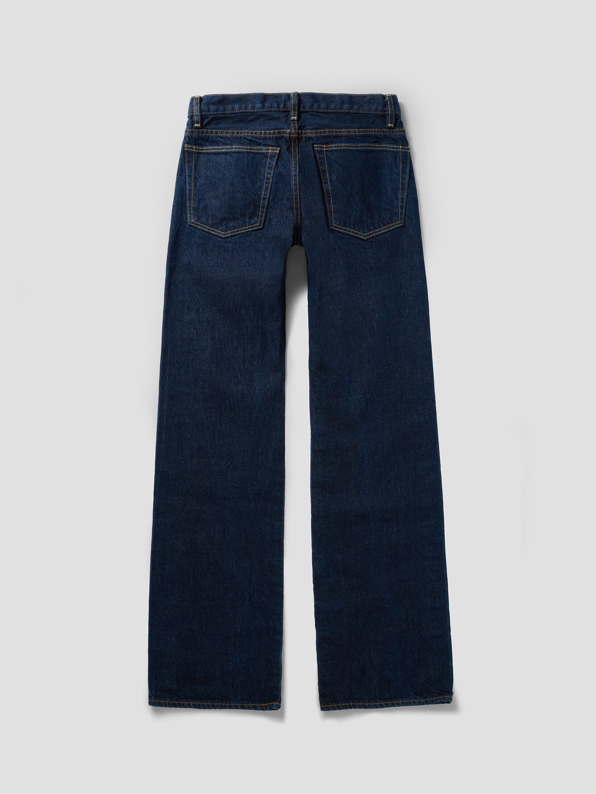 004c low rise selvedge in indigo