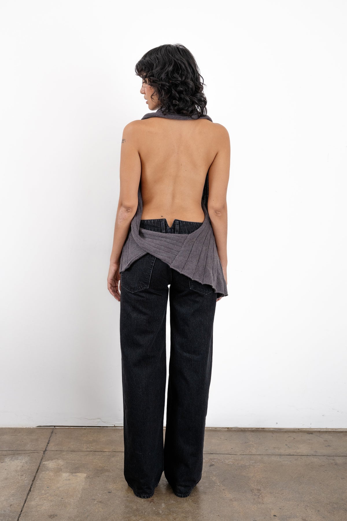 001 notch trouser in Pepper