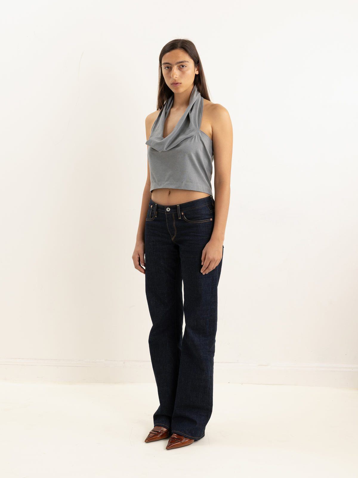 004c low rise selvedge in indigo