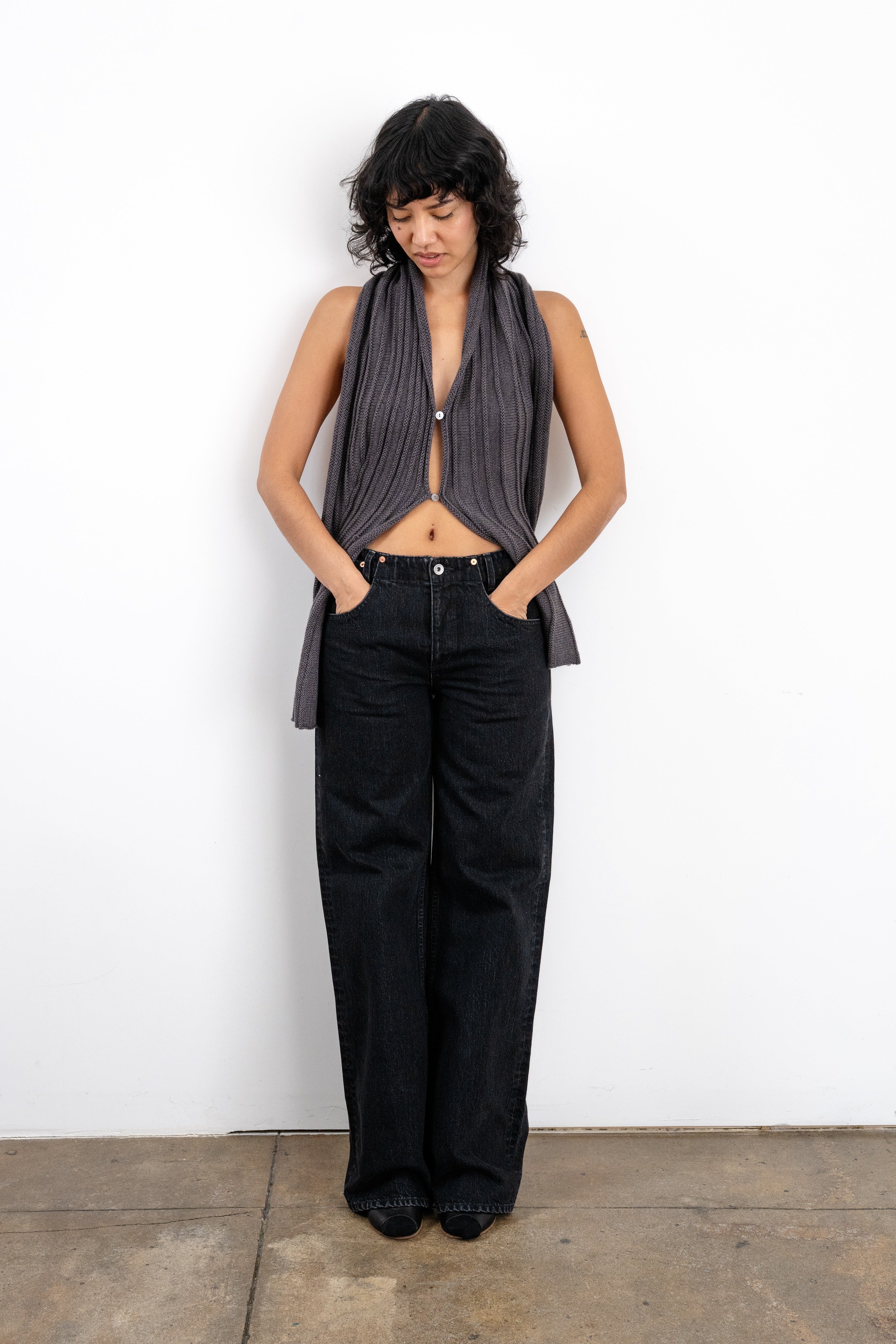 001 notch trouser in Pepper