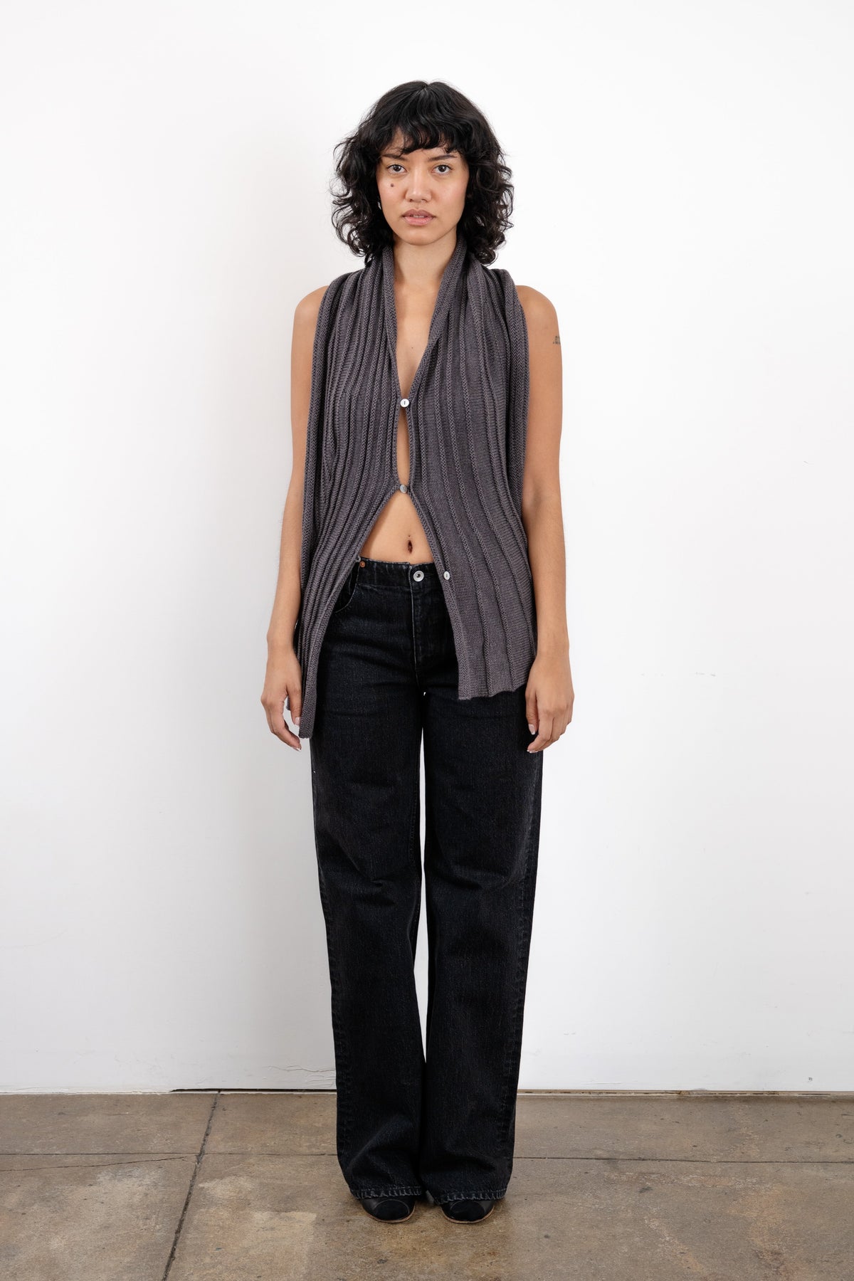001 notch trouser in Pepper